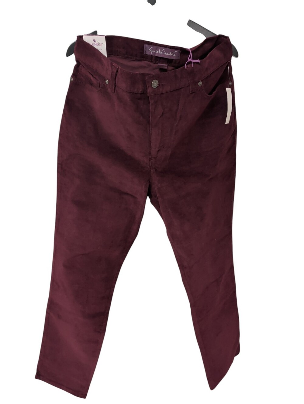 Retail $48 Gloria Vanderbilt Crimson Crush Amanda Slim Pant